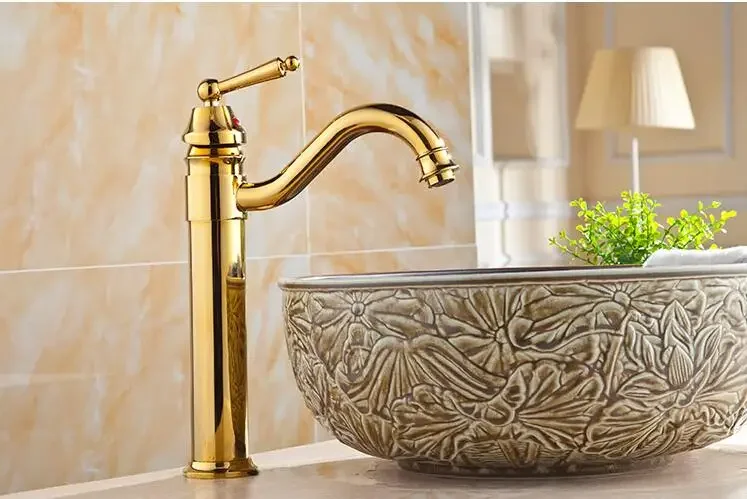 Description Picture 2 of itemFree Shipping High Arch New Deck Bathroom Basin Sink Mixer Tap Polished Antique Bronze