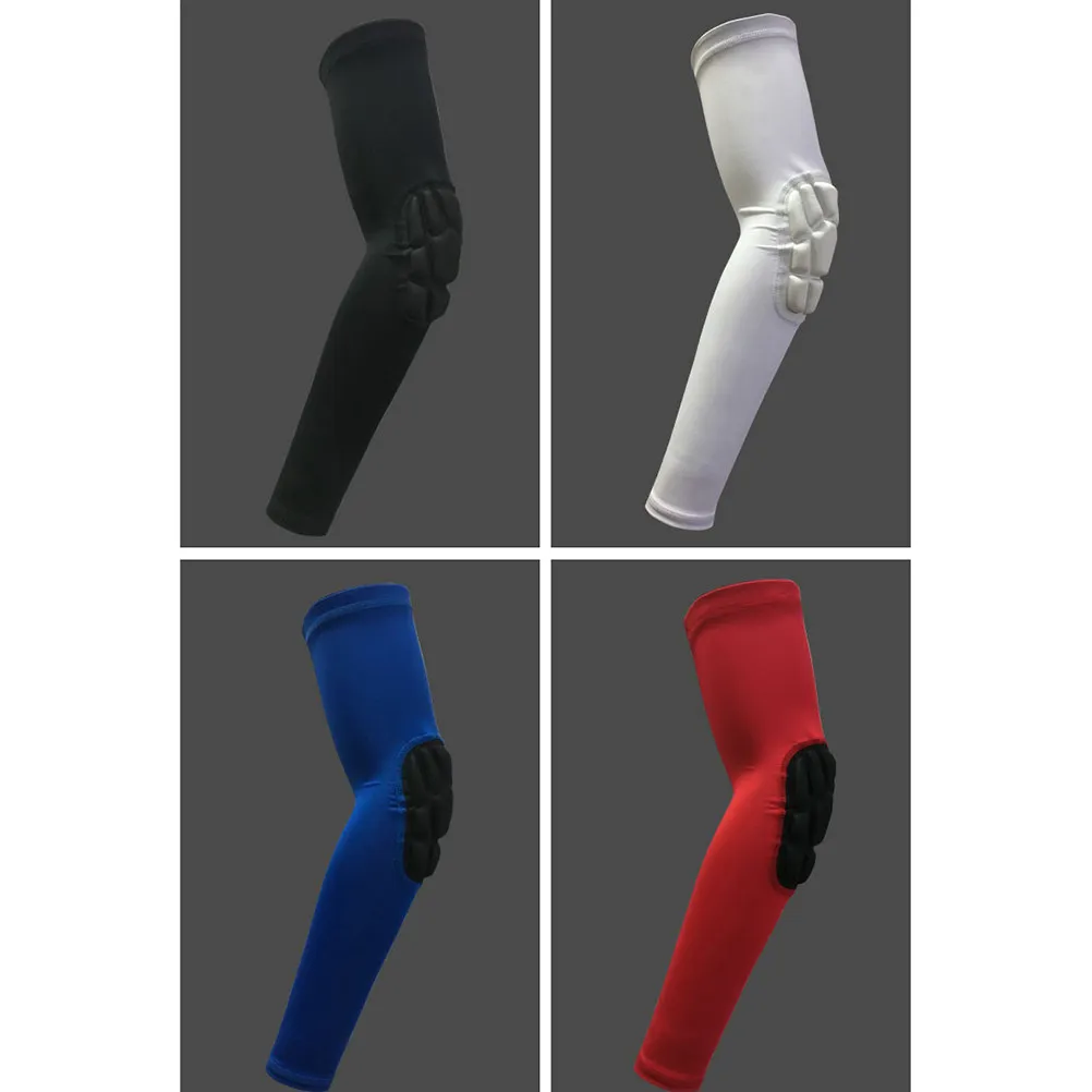 1Pcs 스포츠 팔 슬리브 블랙 Xl 긴 팔꿈치 보호대 사이클링 러닝 농구 야외 스포츠 팔 슬리브 용 충돌 방지