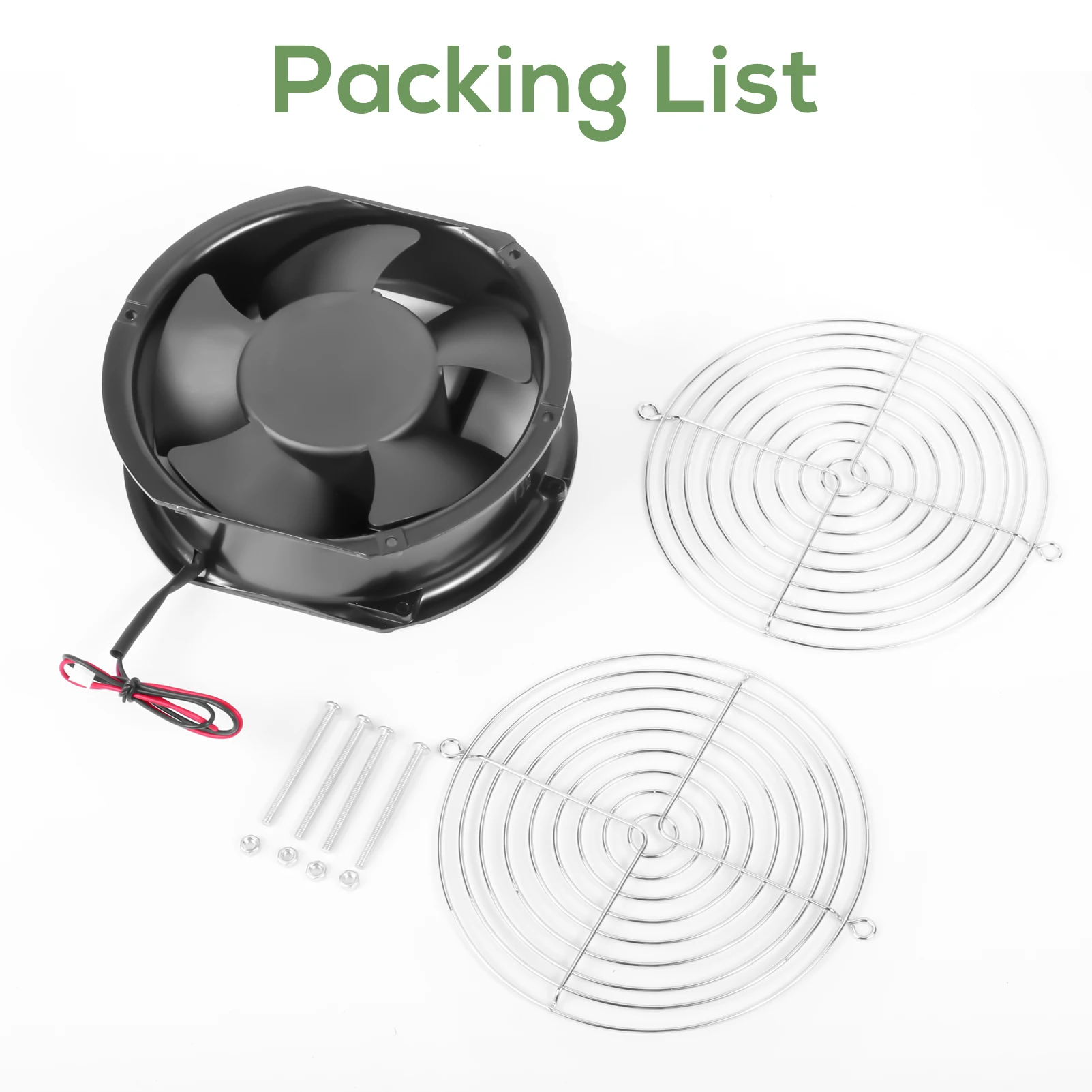 Grande Fluxo de ar Rpm Armários Industriais Ventilador de Refrigeração Case Bola Dupla Novo 172 mm 17cm Sxd15050b12m 172x150x51 mm dc 12v 176cfm - Imagem 2
