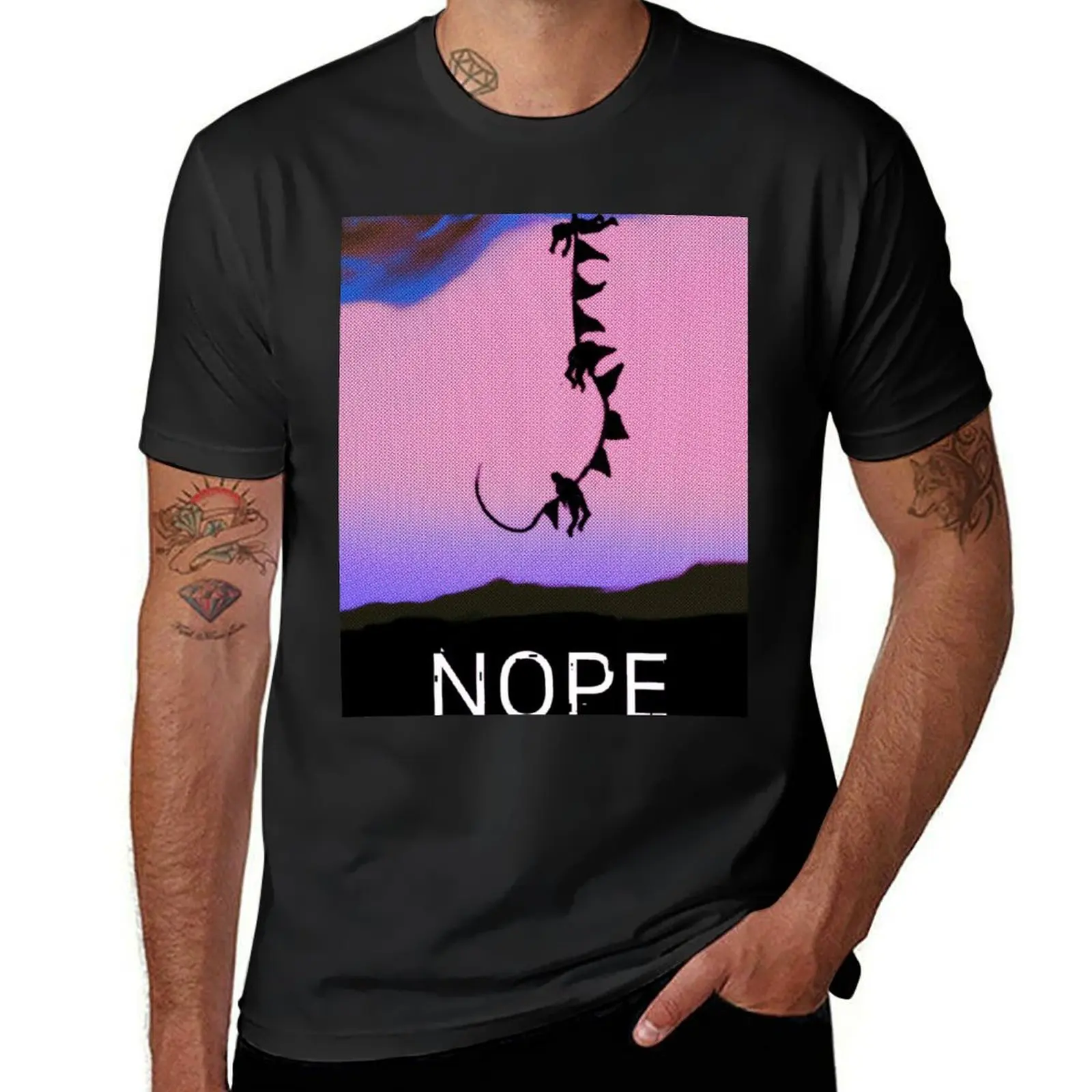 NOPE MOVIE T-Shirt Blouse anime animal prinfor boys sublime black t-shirts for men