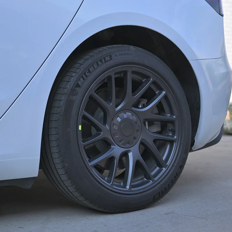 4PCS Wheel Hubcap Cover for Tesla Model 3 Highland Hub Caps Performance Replacement Wheel Cap Full Rim Cover Accessories wheel hub covers