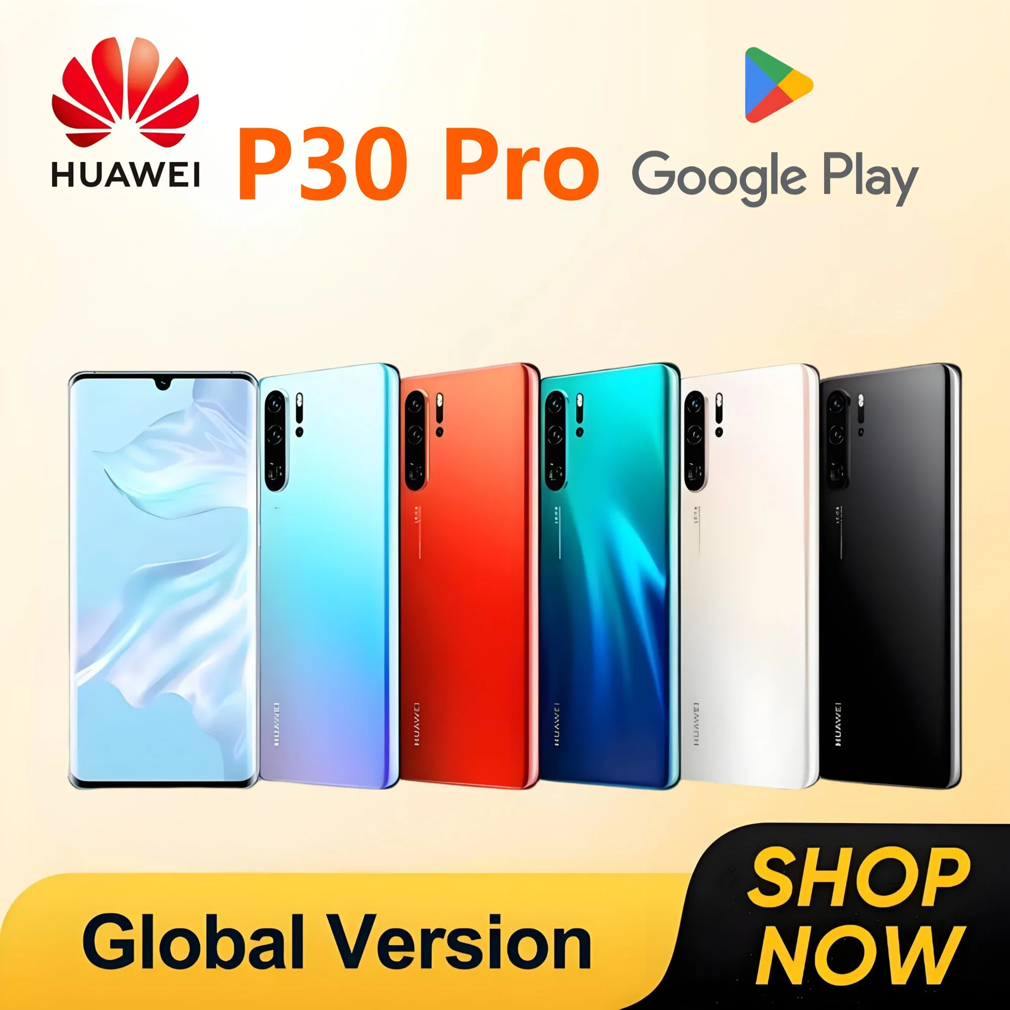 HUAWEI P30 Pro Smartphones Global Version 6.47 inch 8GB+128GB/256GB Cellphone Dual SIM Mobile phone 4200mAh Google Play Store 2