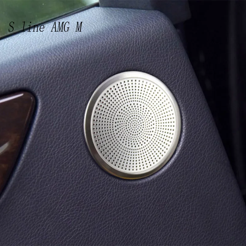 Car Styling Per Mercedes Benz Gle W166 Coupe C292 Ml X166 Gl Gls Auto Door Speaker Stickers Lunotto Audio Speaker Cover Trim