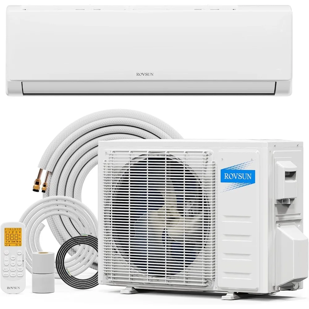 9000 BTU Mini Split AC/Heating System with Inverter, 19 SEER2 Energy Saving 115V Ductless Split-System Air Conditioner 2