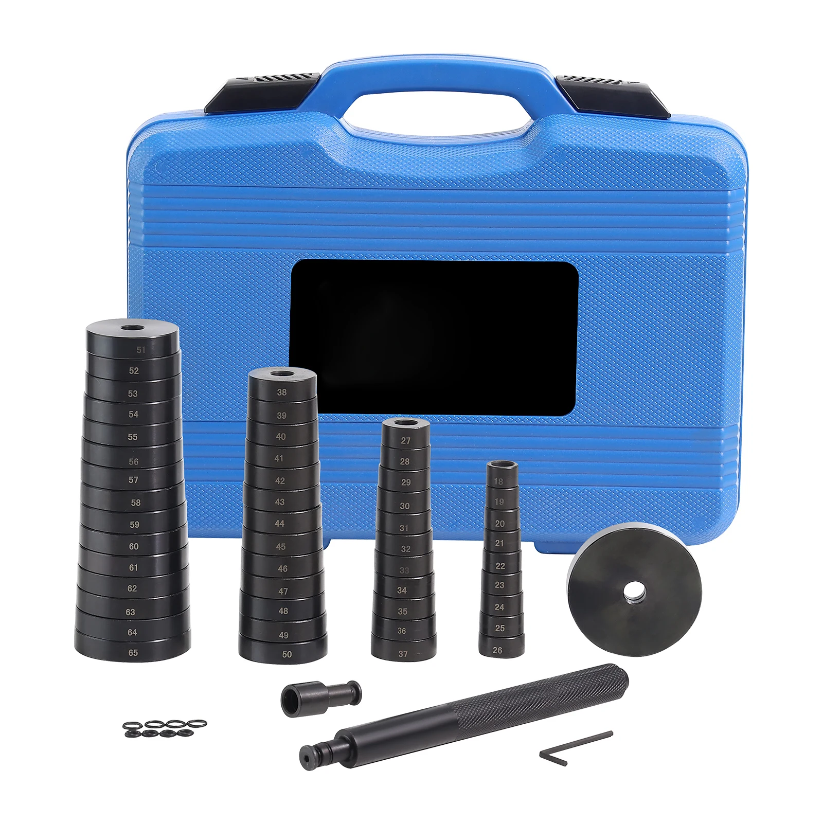 SucceBuy 52PCS Custom Bushing Bearing&Seal Driver Set Transmission Wheel Axle Bearing Race Seal Driver Installer Remover 18-65mm