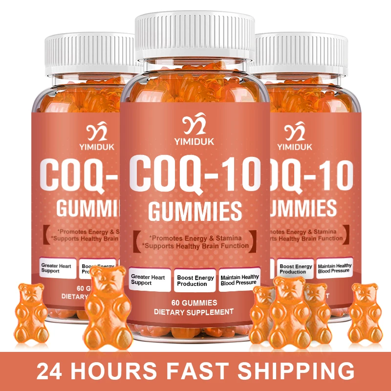 

CoQ10 Gummies Vitamin B3 & Zinc, High Absorption Coenzyme Q10 Supplements for Heart Health,Cellular Energy & Antioxidant Support