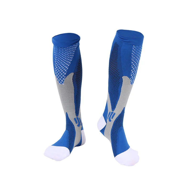 Compression Stockings Blood Circulation Promotion Slimming Compression Socks Anti-Fatigue Comfortable Solid Color Socks Dropship