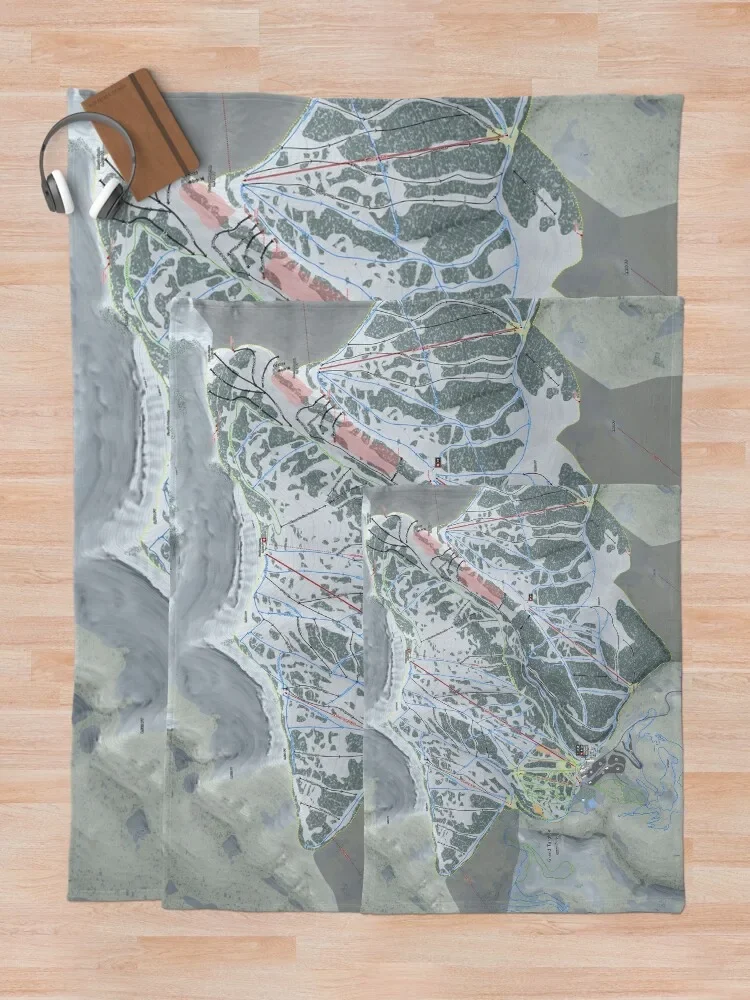 Grand Targhee Resort Trail Map Throw ���, �� ����, �Ŵ��� ���� ���, ħ�� ���