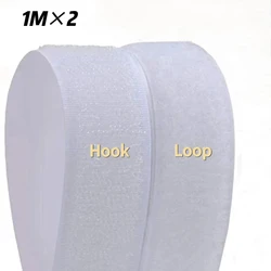 Versatile Self - Adhesive Hook and Loop Fastener Tape - 25mm Wide (White 1M)