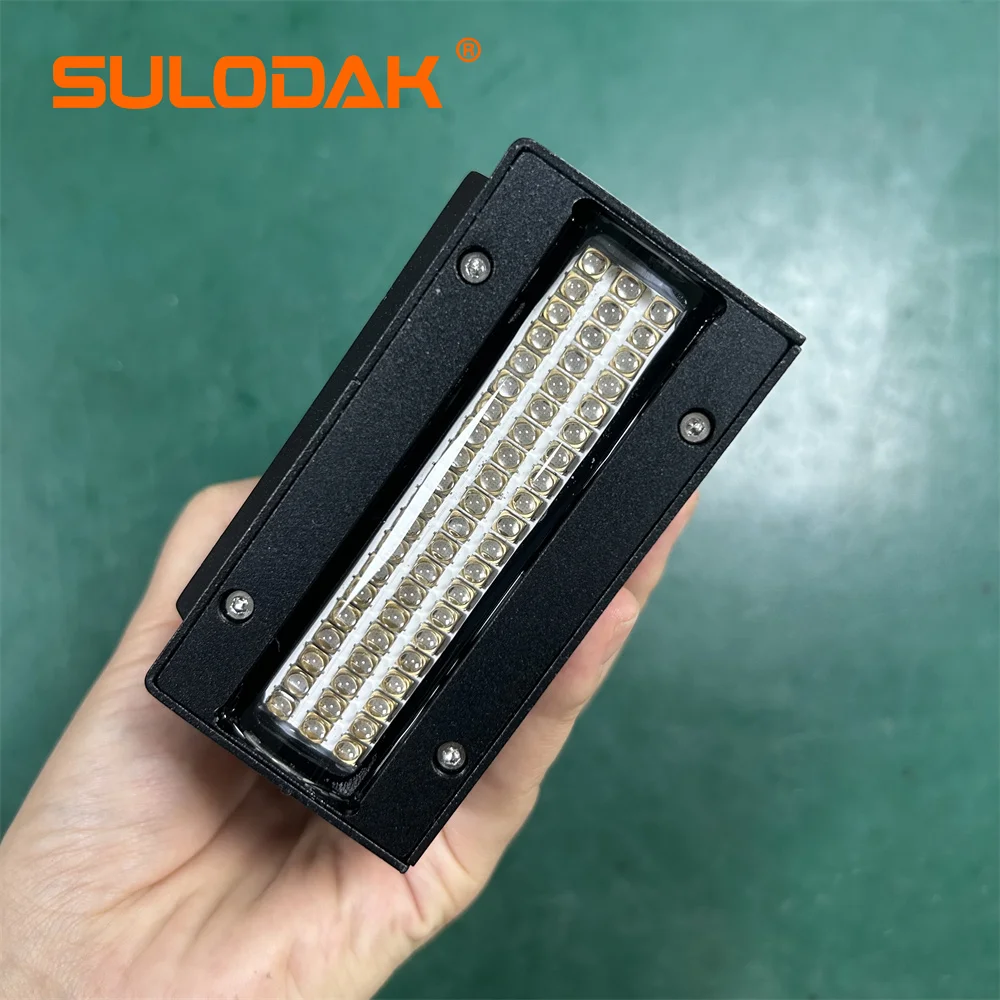 UV LED Curing Lamp Size 80*20mm Air Cooling UV Lamp High Intensity for Printer Ink 395nm/Epoxy Resin/Glue Curing Light