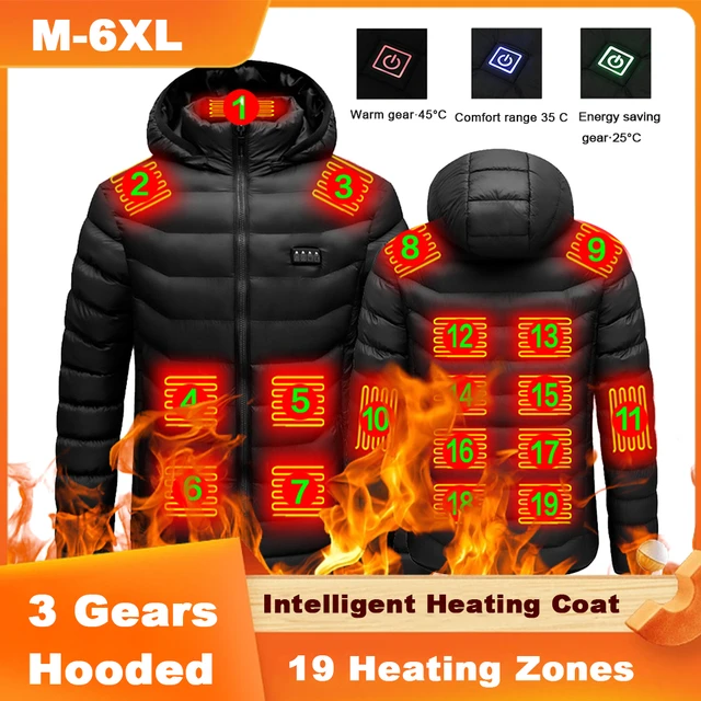 doudoune chauffante homme pas cher Veste Chauffant électrique Lavable  Chauds avec 2 Zones de Chauffage Lavable Gilet Chauffant Étanche D'hiver  Chaud