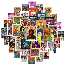 Classic Rock Music Poster Graffiti Stickers Set - Perfect for Fans and Creative DIY Decor (25pcs random)