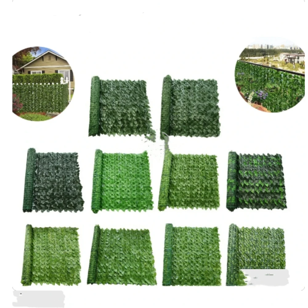 

Artificial Plant Grass Faux Ivy Green Leaf Privacy Screen Balcony Fence Home Garden Outdoor Home Green Plant Wall Decor 50x300cm