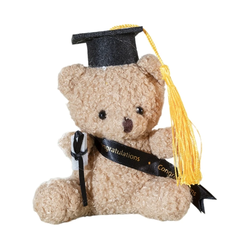 thumbnail image 1 of Plush Toy Stuffed Bear Graduate Student Souvenir Graduation Gift Bachelors Hat Graduation Hat Gift for Schools, 1 of 5