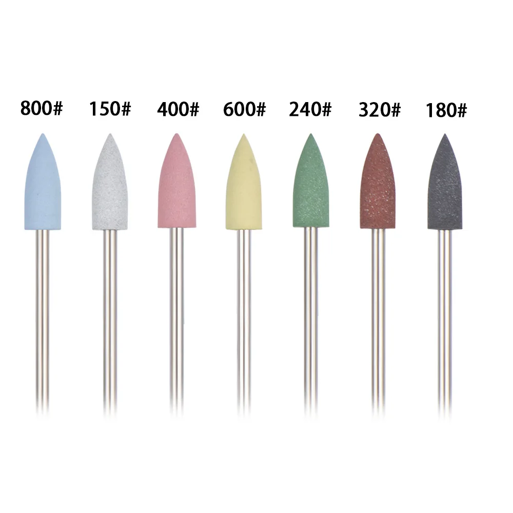 Rubber Silicone Milling Cutter for Manicure Stones Nail Drill Bit Machine Manicure Accessories Nail Buffer Polisher Grinder Tool nail drill bit