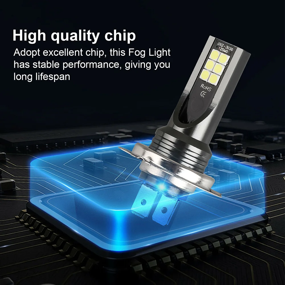

2x Car H7 LED Headlights 3030 30000LM Conversion Lights Error Free Canbus Bulbs 2 Sided COB Chip LED Lamps Accessories