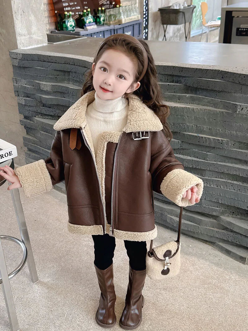 Kids Fleece Padded Coat Winter Jacket