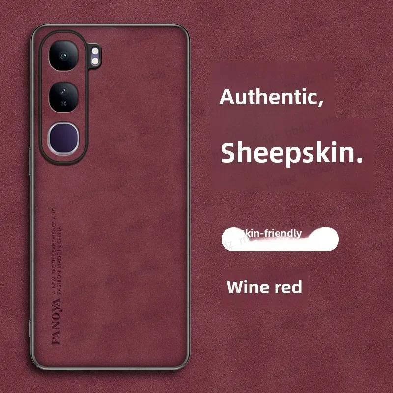 Luxury Leather Silicone Heat Dissipation Phone Case with Frosted Finish