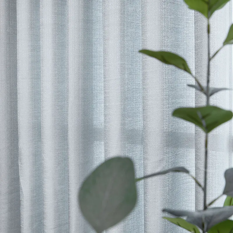 french door curtains LISM Light Luxury Weave Curtain Soft Sheer Tulle Curtain for Bedroom Living Room for Door Modern Window Treatments Curtain cream curtains