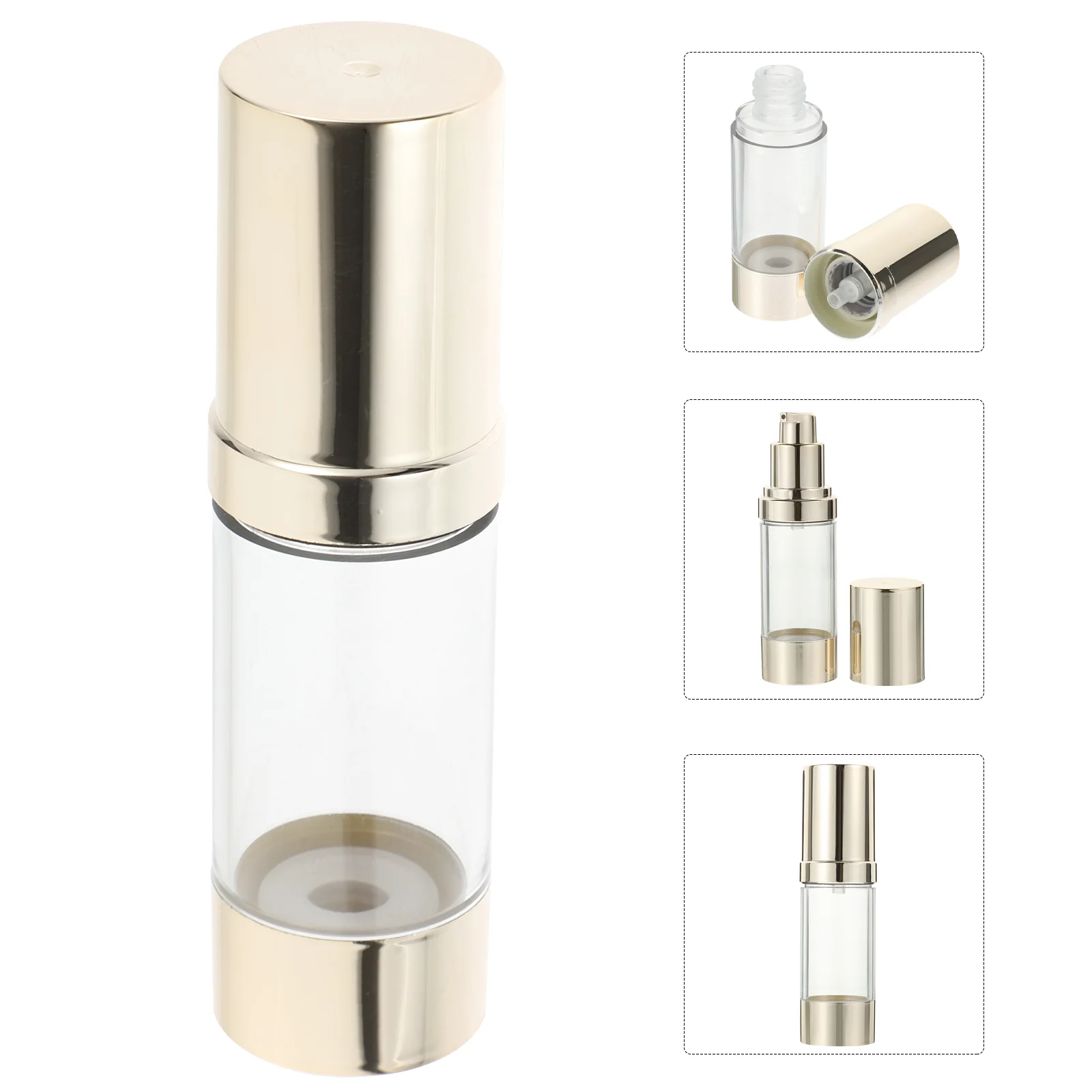 

6 Pcs Lotion Vacuum Bottle Pump Bottles The Pet Refillable