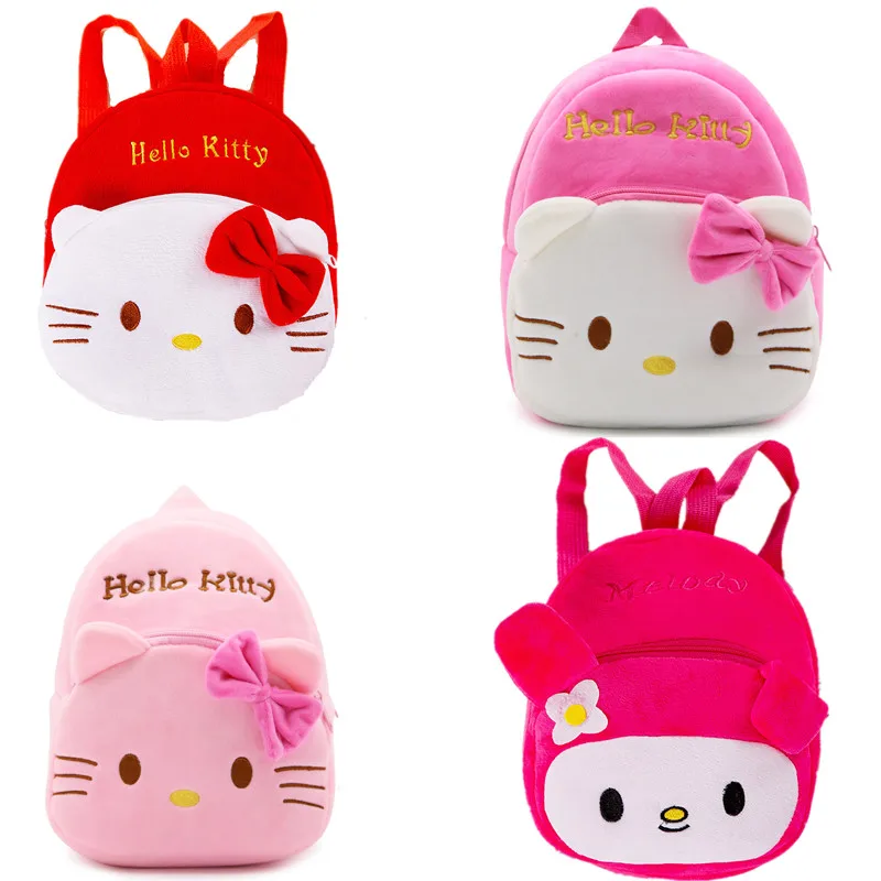 Hello Kitty Sanrio My Melody Kawaii Kids Plush Backpack Toys School Bag
