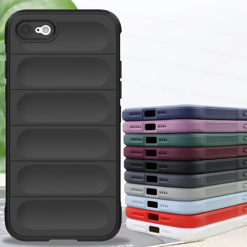 Per Iphone Se 2022 Custodia Skin-Friendy Cover Posteriore In Tpu Antiurto In Silicone Morbido Per Iphone 6S 7 8 Se 2020 2022 7 8 Plus Custodia
