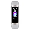 Smart Watch 1.1in AMOLED Screen 30m Waterproof Message Reminder Bluetooth Bracelet Heart Rate Blood Sleep Monitor SmartWristband 2