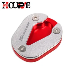 Motorcycle CNC Kickstand Sidestand Extension Enlarger Pad (Red)