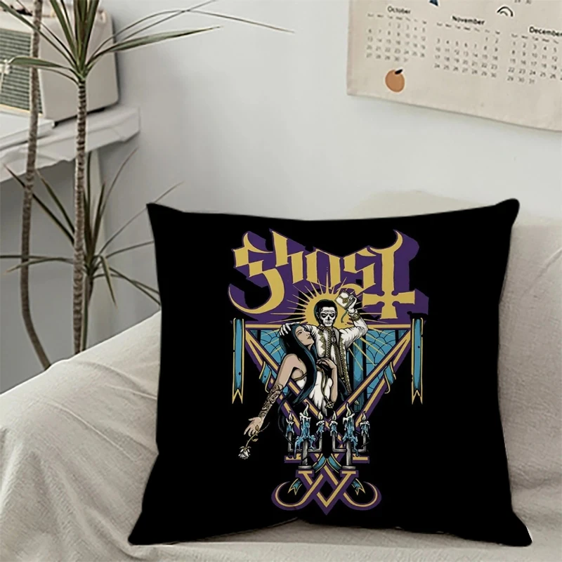 

Декоративные Чехлы для подушек чехол для дивана G-ghost Band, наволочка 40x40, украшение для автомобиля, наволочки для диванных подушек 50x50