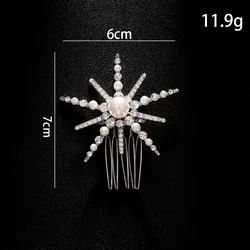 Starry Pearl Hair Accessory Set - Elegant and Dazzling Design with Exquisite Materials (1Pcs Hair Comb)