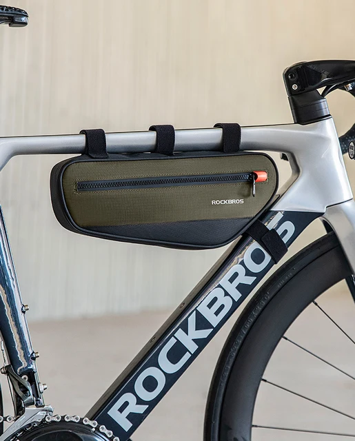 ROCKBROS Borsa Telaio Bici, Borsa Da Telaio A Tubo Superiore, Borsa Da Manubrio Impermeabile E Capacità Da 0.9L, Borsa Bici Ideale Per MTB, Bici Gravel E Da Corsa, Accessori Ciclismo - Foto 4