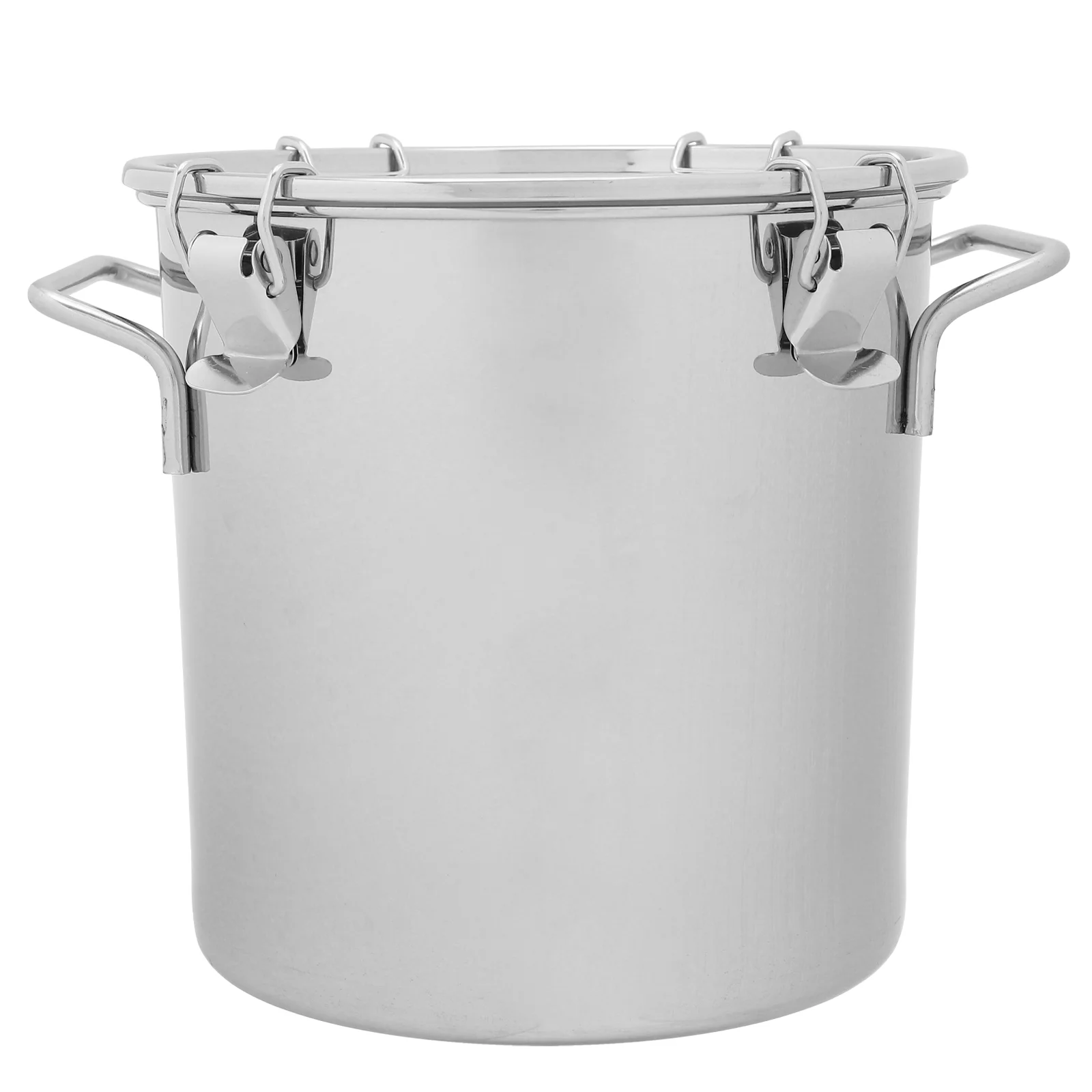 

Stainless Steel Sealed Bucket Plant Food Storage Airtight Barrel Household Tea Jar 304 Portable Milk Container Flour