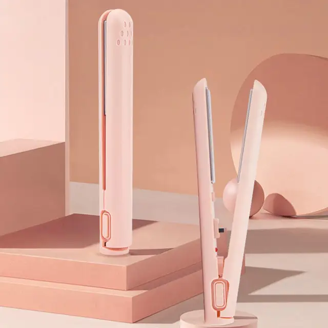 Portable Hair Straightener Portable Rechargeable Mini Curling Iron for Safe Styling on Usb Dual-use Hair Curler Straightener 5