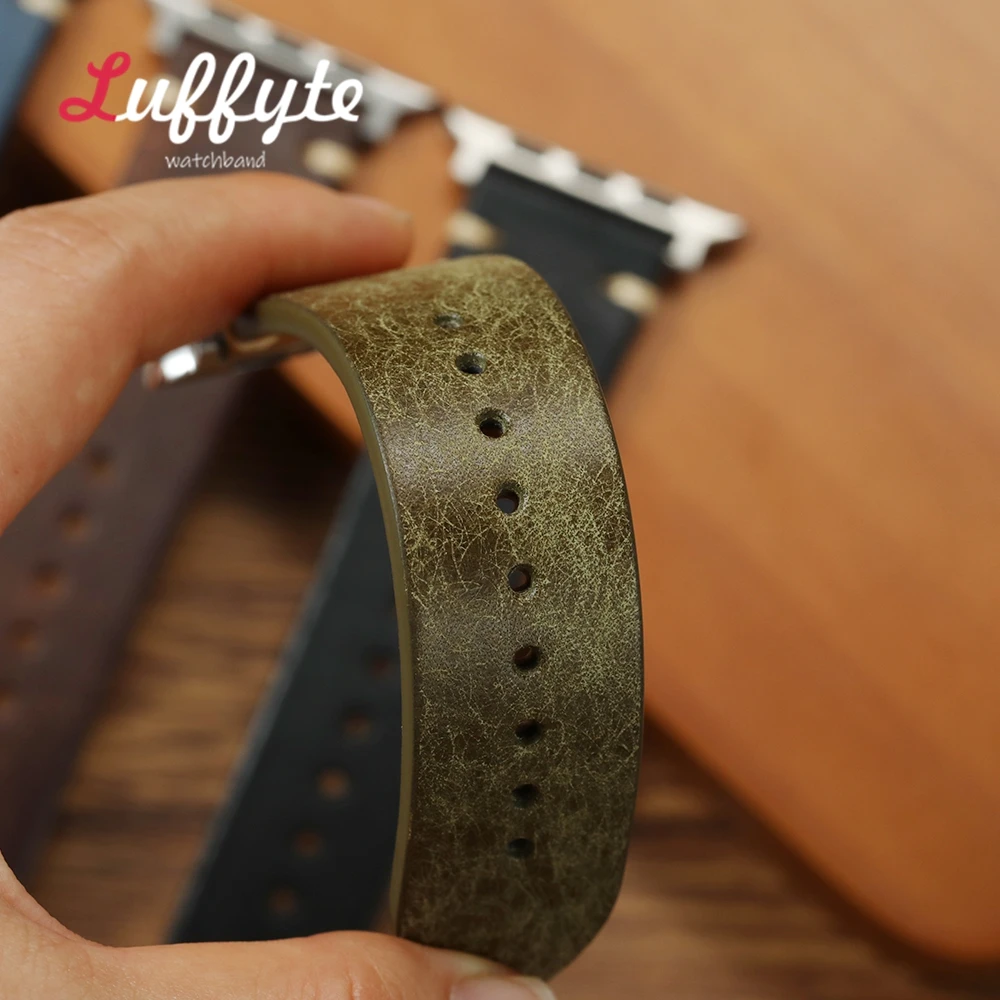 Vintage Genuine Leather Cowhide Watch Straps – Premium Quality Watchband