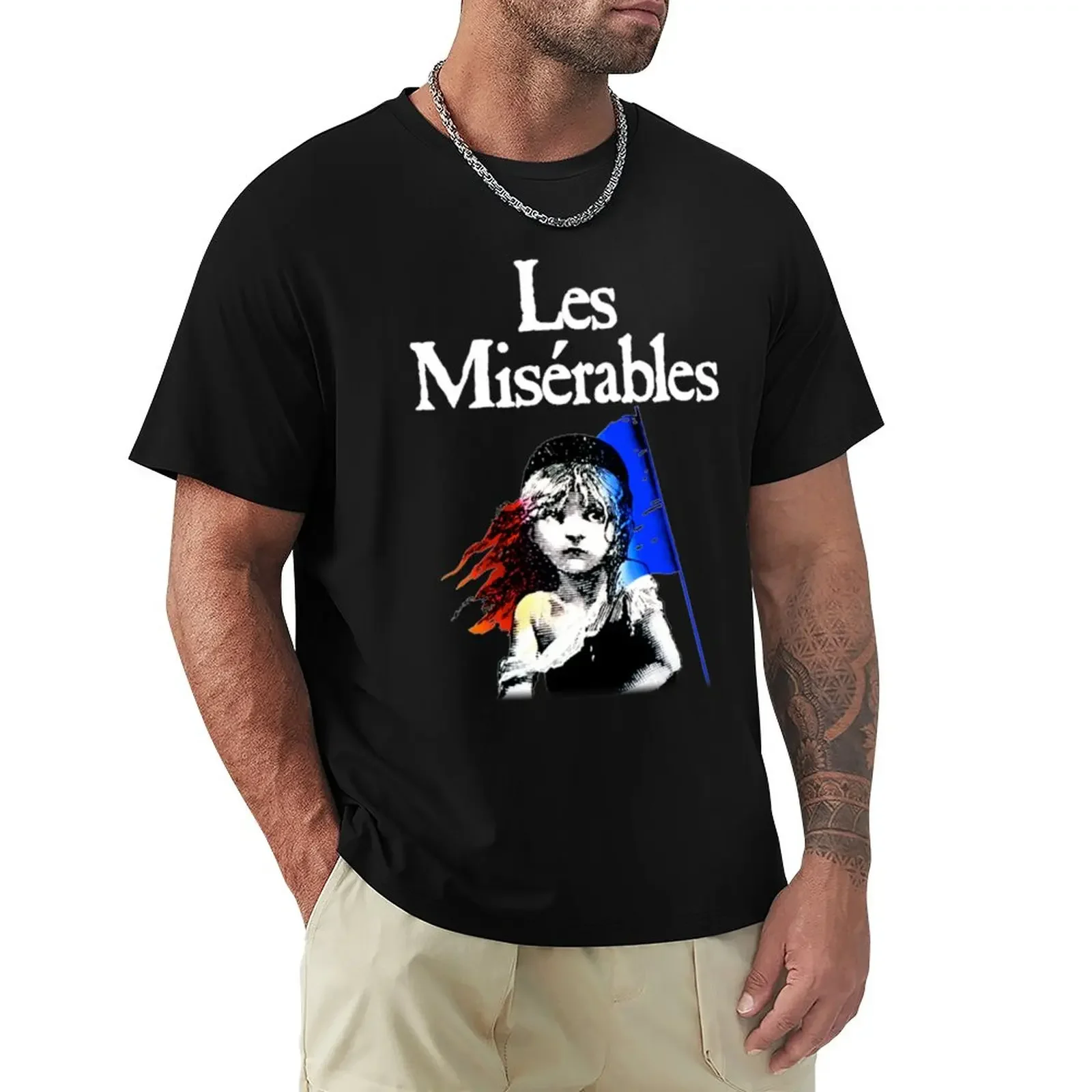 Les Miserables T-Shirt Camicetta Hippie Clothes Mens Graphic T-Shirt Pack Hippie Clothes Vintage Anime Clothes Sweat Abbigliamento Uomo