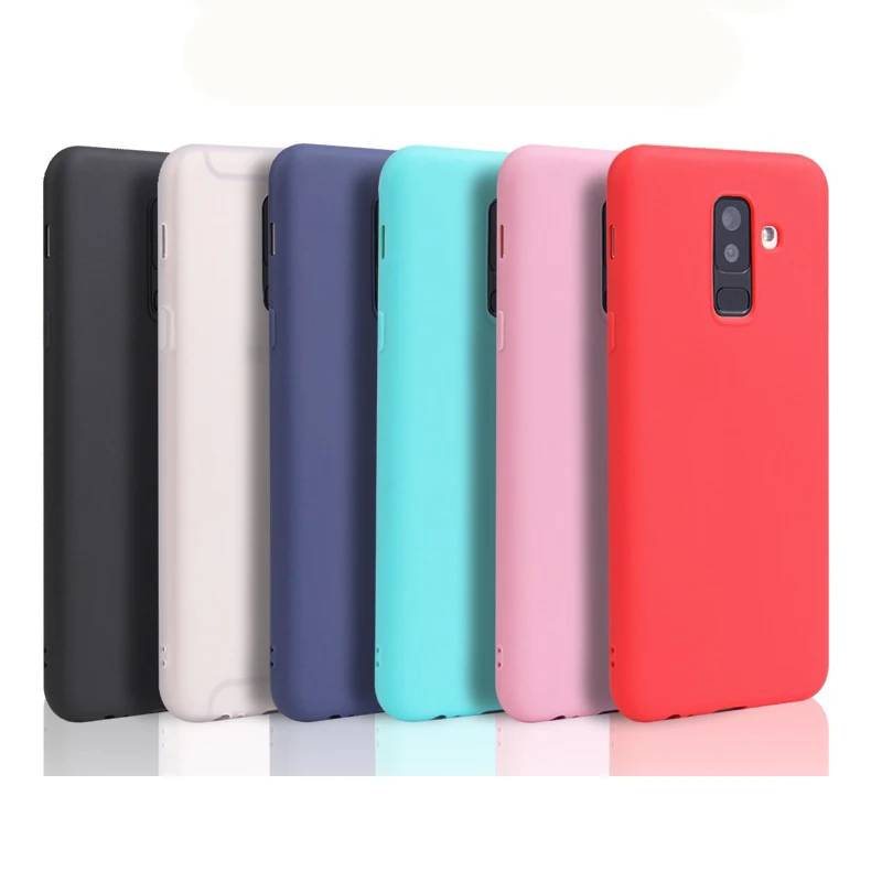 Süßigkeiten Silikon Softcover Fall für Samsung Galaxy A6 A6 Plus A7 A9 A8 A8 Plus 2018 S7 S8 S9 S10 E S10E S10 Plus M10 M20 Fälle