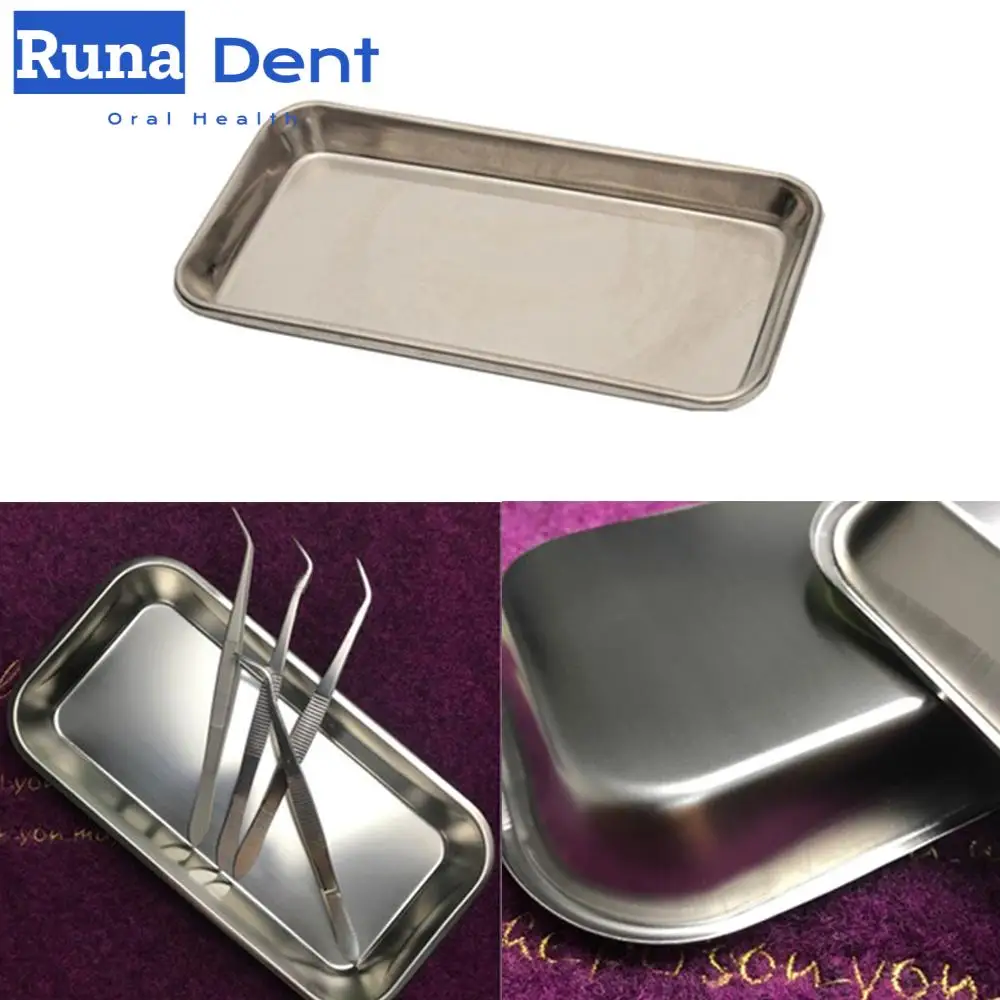 

Surgical Tray Stainless Steel Medical Tray 22X12X 2Cm Dental Surgical Tool Instrument for Dental Students