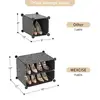 Adjustable Portable Shoe Storage Organizer 80 Pairs  Rack Cabinet with Door Easy Assembly Waterproof Plastic   3