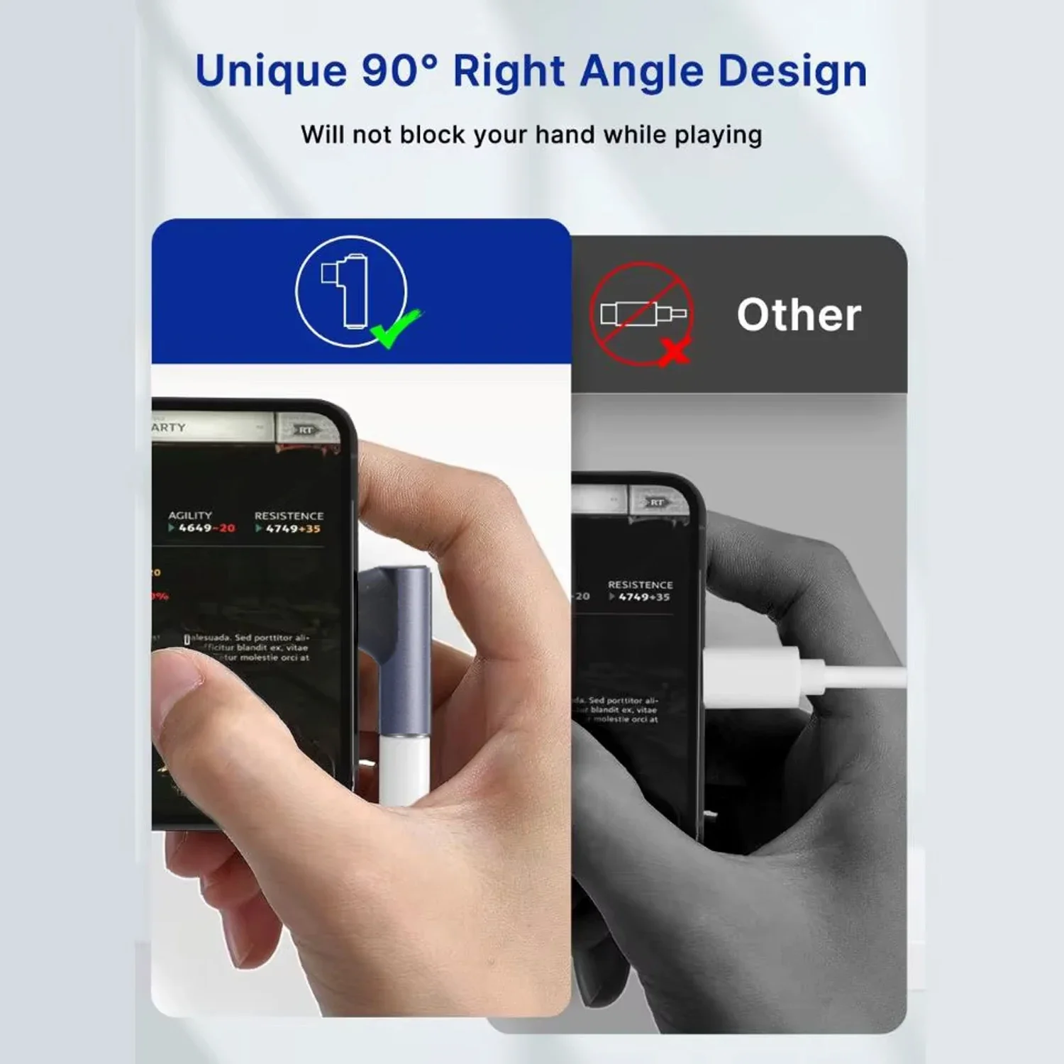 Right Angle USB-C to 3.5mm Headphone Aux Adapter