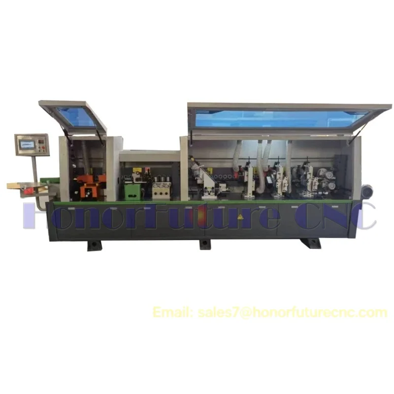 자동 PVC MDF 목재 엣지밴딩 기계, 가구 트리밍 목공 기계용 프리밀링 엣지밴딩 기계