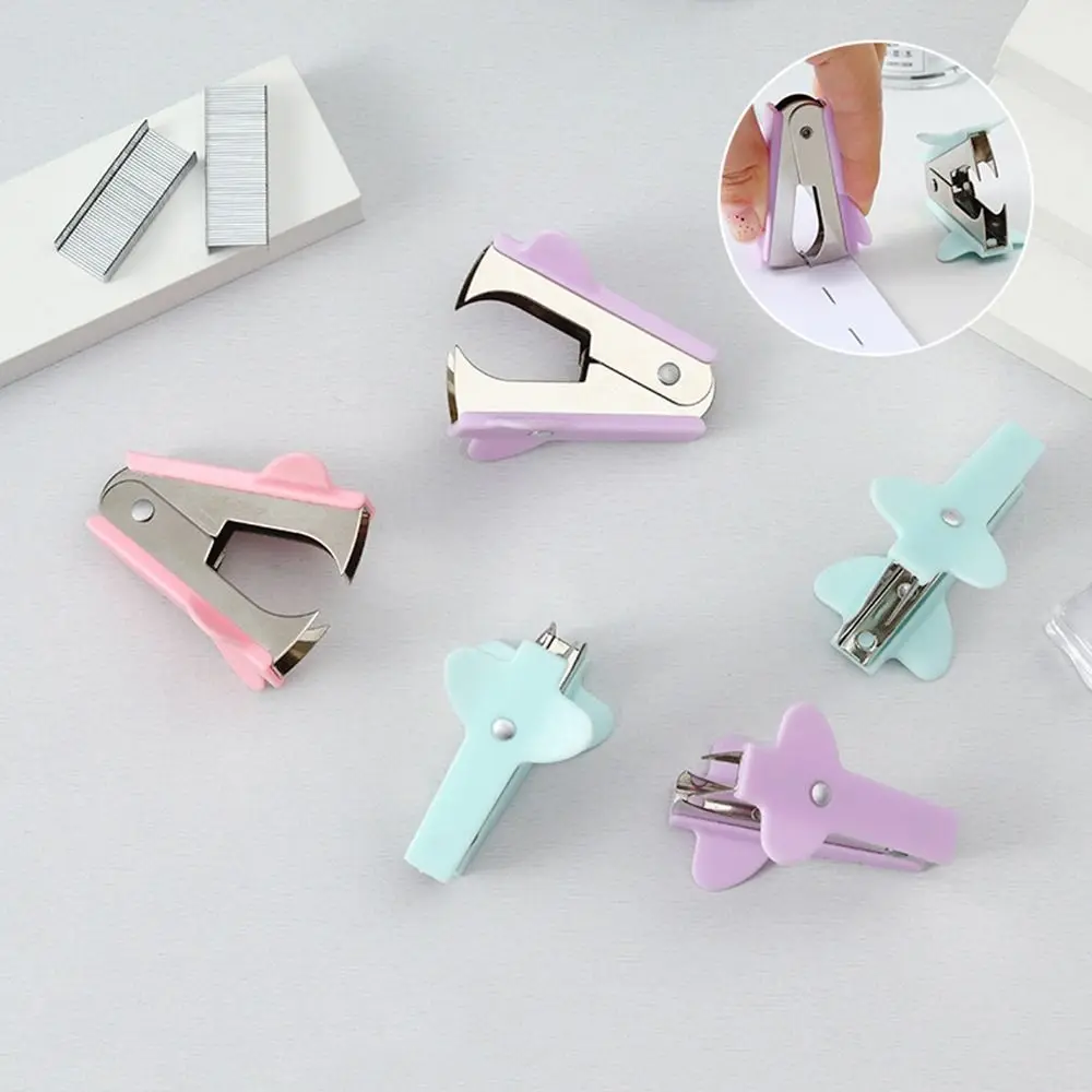 Staple Remover Macaron Portable Staple Remover Mini Stapler Removal Machine Nail Out Extractor Puller Stationery Tools Office Binding Supplies