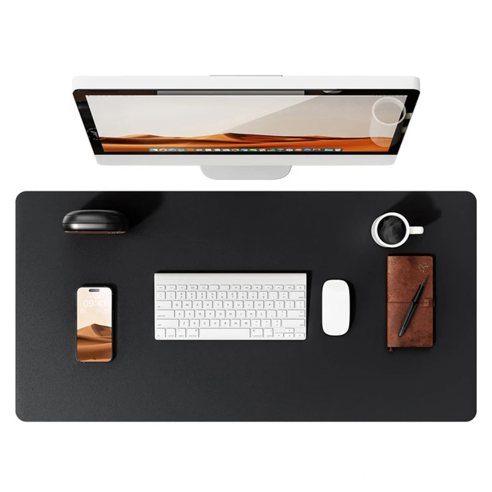 

Velvet Bottom Leather Desk Mat Computer Mouse Pad Writing Pad Waterproof Non-slip Thick Leather Ironed Logo