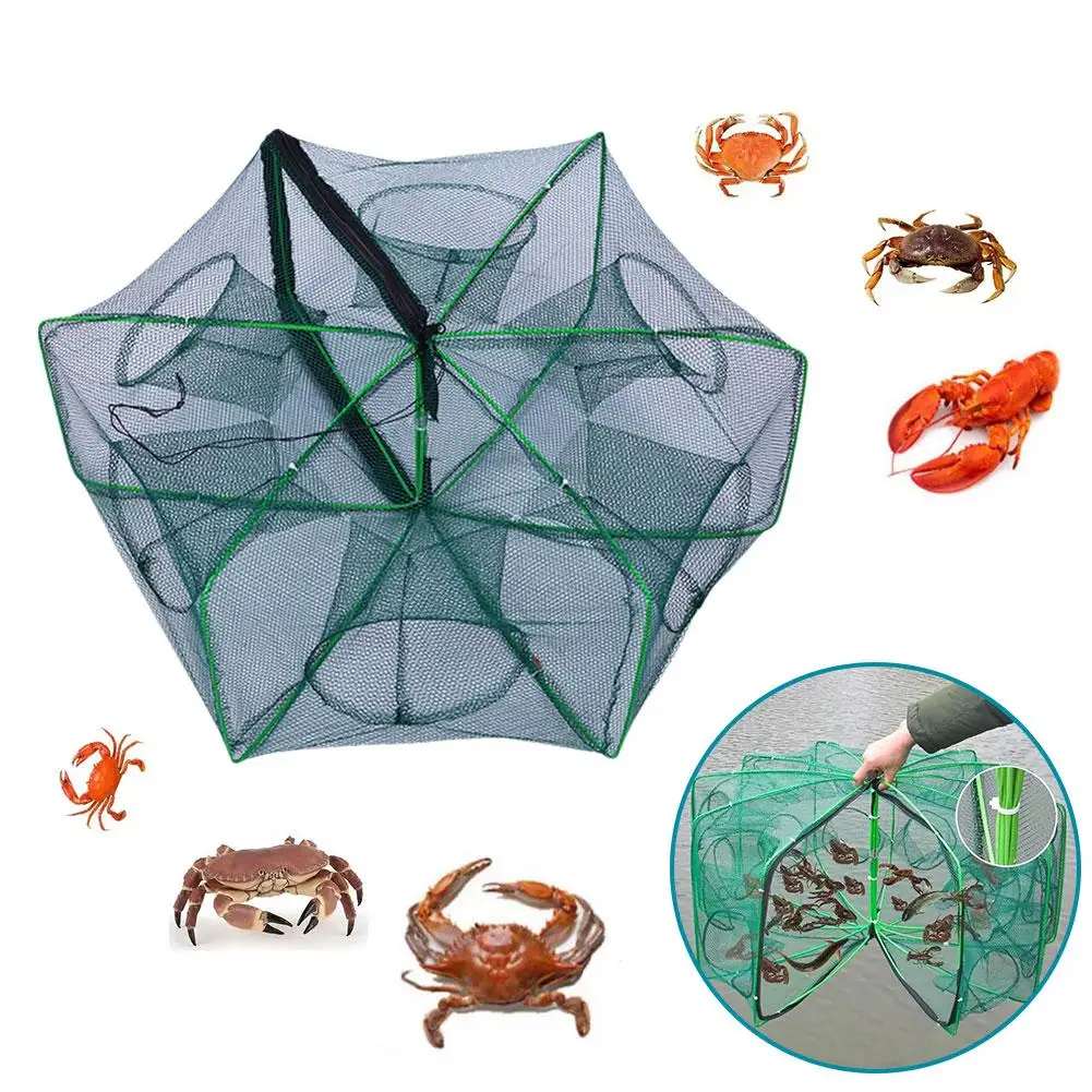 Foldable Fishing Net Trap Crayfish Shrimp Catcher