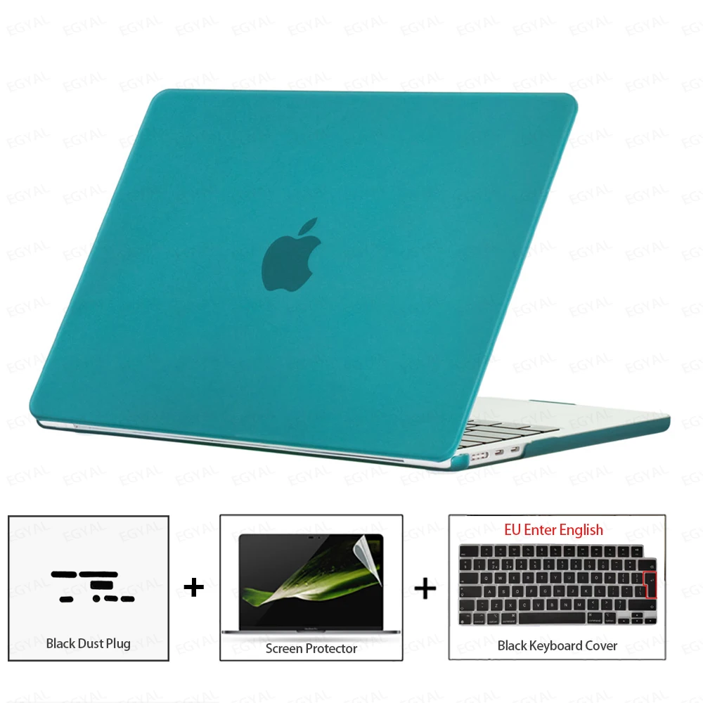 Ultra-Thin Protective Case Set with Dust Plug, Screen Film & Keyboard Cover
