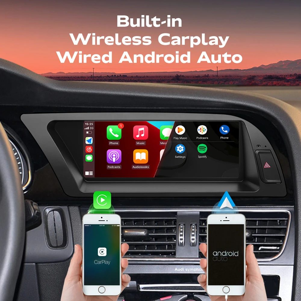 XONRICH-reproductor multimedia con pantalla IPS de 2009 pulgadas y navegación GPS para Audi, autorradio estéreo con Android 14, Carplay inalámbrico, 4G, WIFI, Bluetooth, para Audi A5 2016-8,8 3