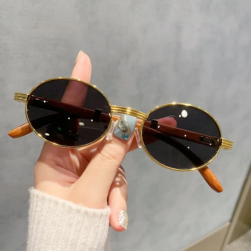 Luxury Men Women Sunglasses Unisex Fashion Sun Glasses Oval Eyewear Shades Round Sunglasses﻿ Punk Sunglasses for Female Male
