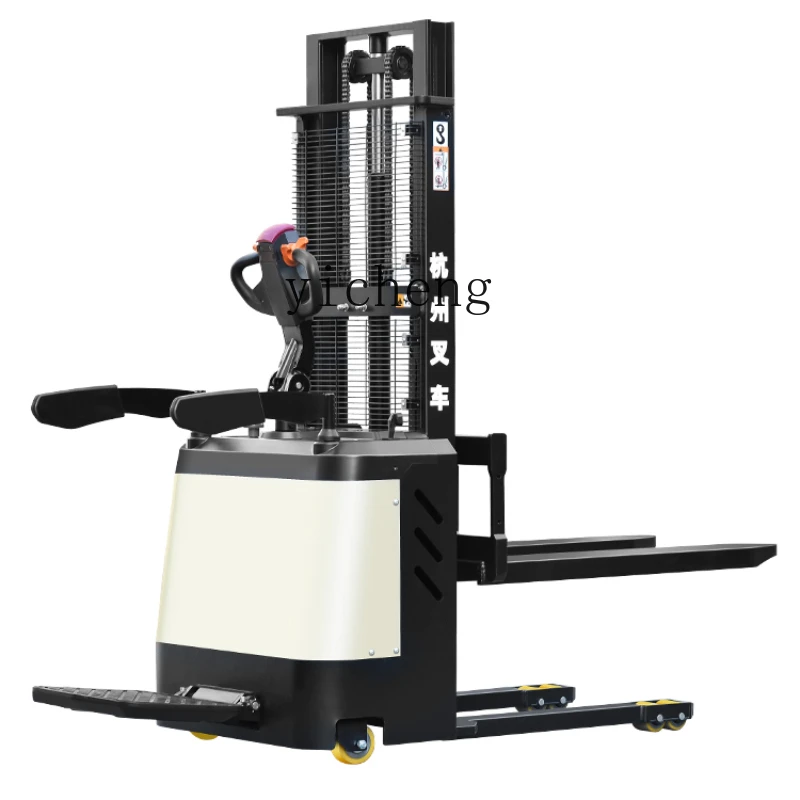 

XL Full Electric Stacker Forklift Battery Lift up and down Loader