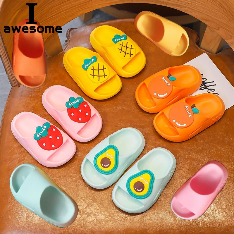 

Children's Slippers Summer Fruit Candy Cute Beach Shoes For Boys Girls Waterproof Antiskid Bathroom Kids Slippers Soft Baby Shoe