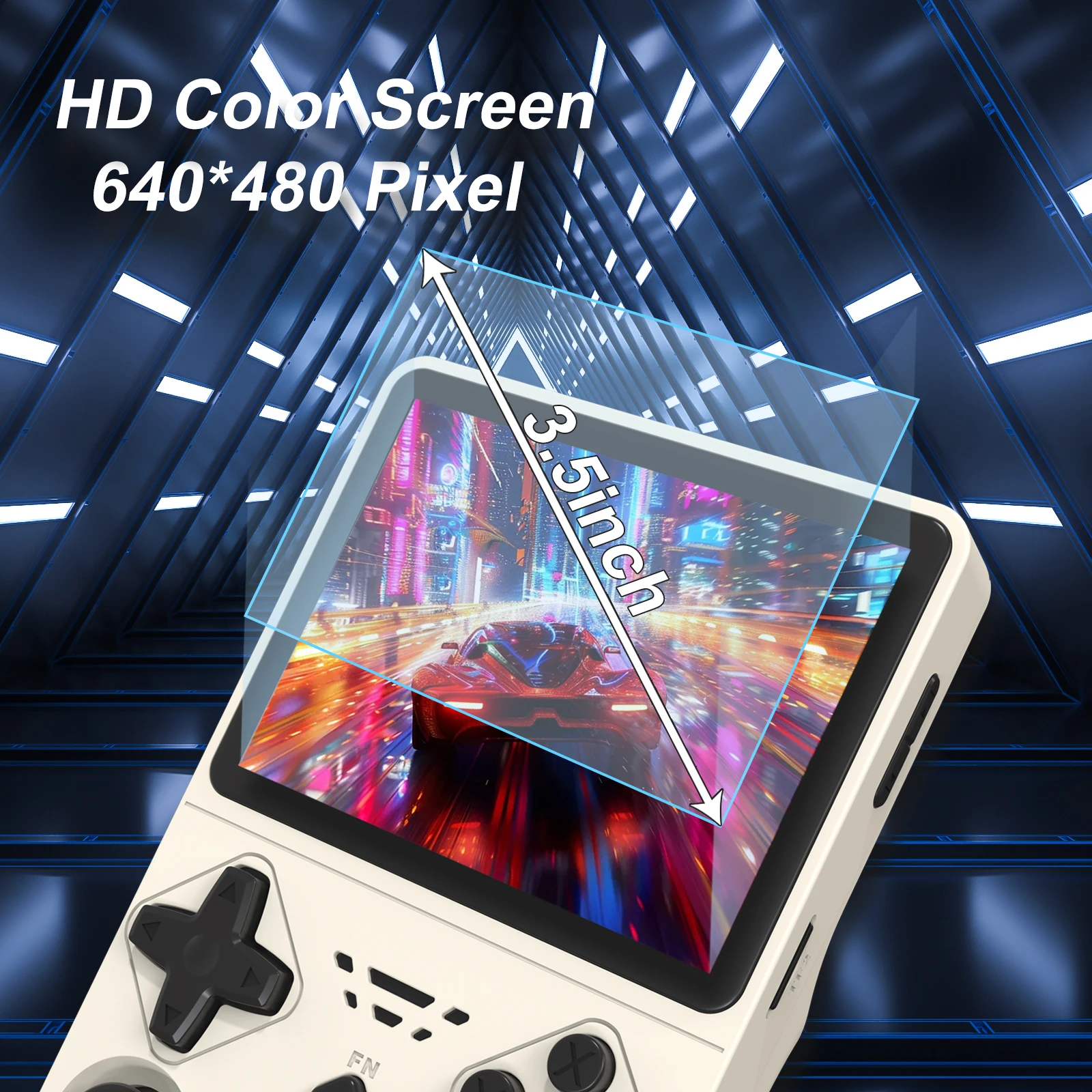 GAMINJA ANS11 Handheld Game Console 3.5Inch IPS 640x480 Screen