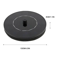 Solar Fountain Pump Floating Solar Panel Bird Baths Water Fountain with 4 Nozzles For Garden Outdoor Water Pool Pond Decor 4
